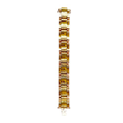 Bracelet tank en or jaune