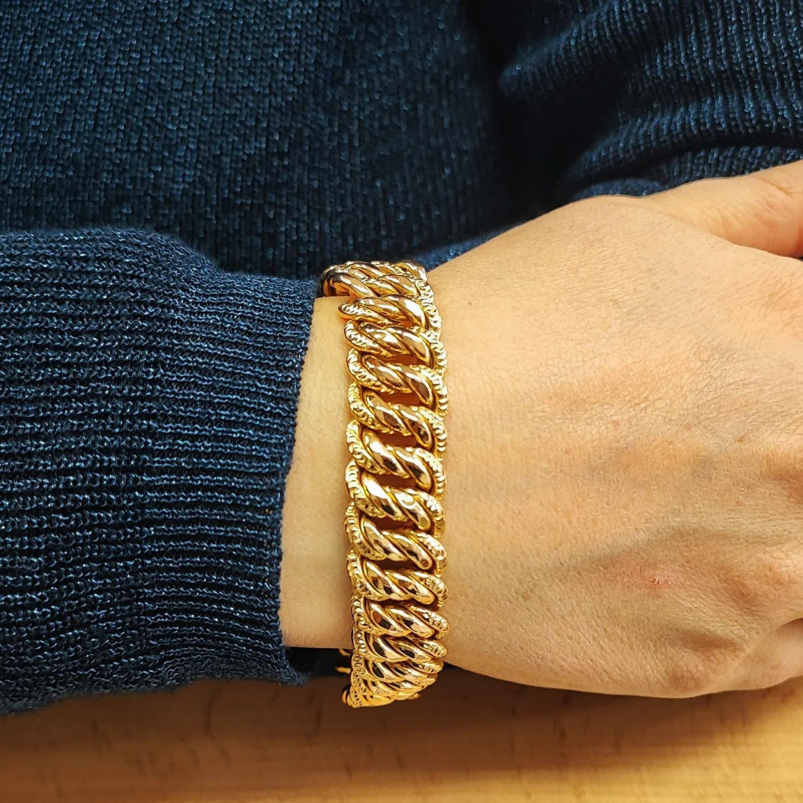 Bracelet Maille en or jaune