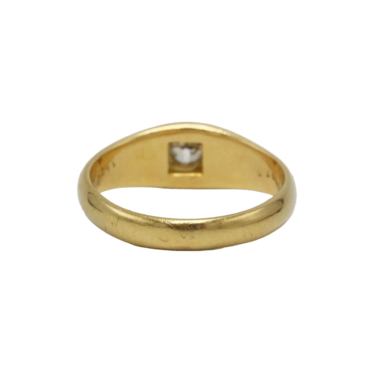 Bague Jonc en or jaune et diamant