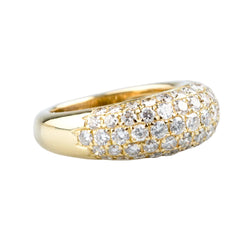 Bague Pavée en or jaune et diamants