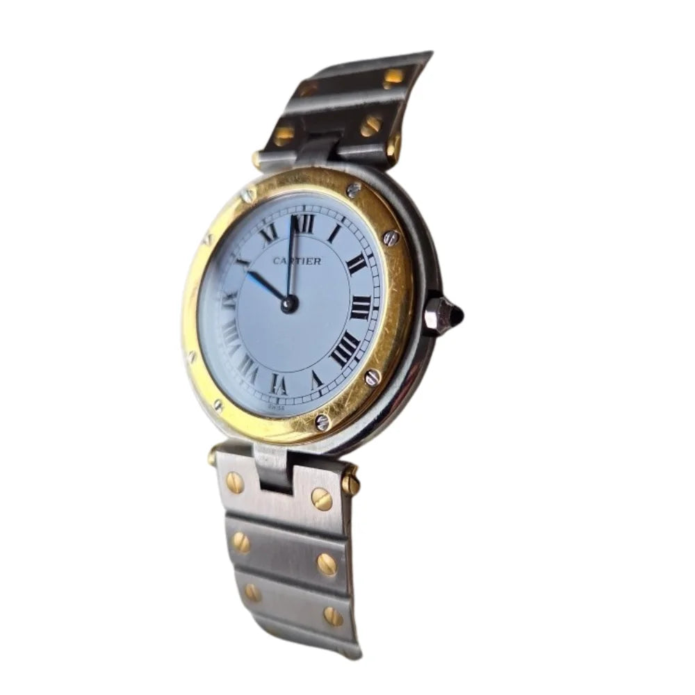 Montre CARTIER "Santos Vendôme" en or jaune et acier