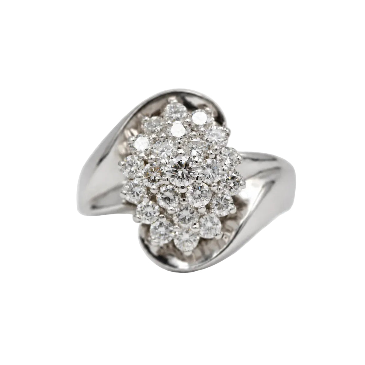 Bague Cocktail en or blanc et diamants