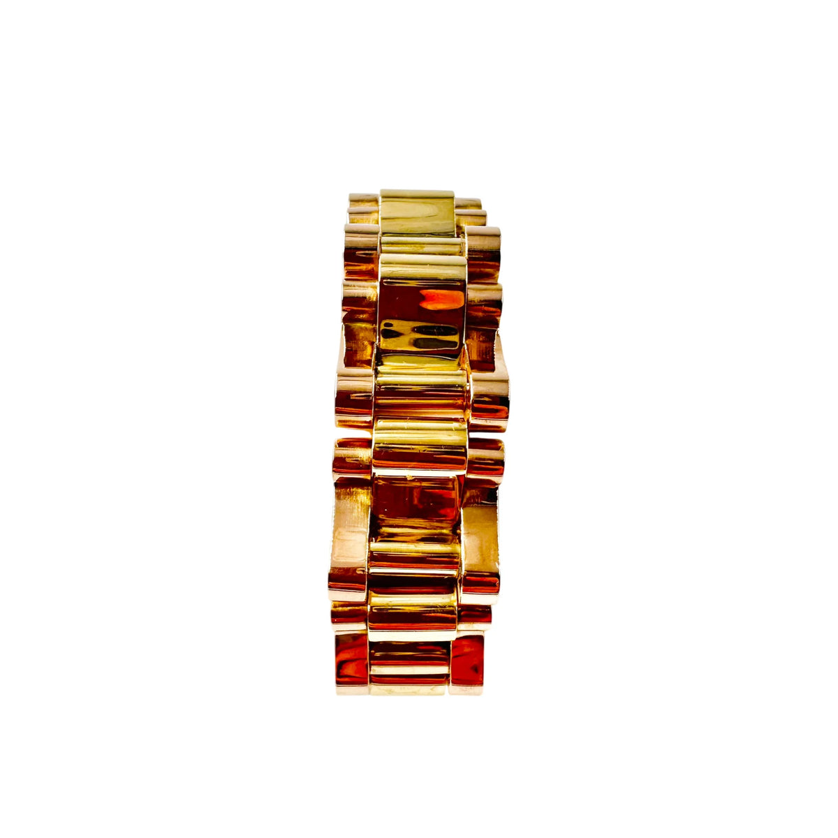 Bracelet tank en or jaune