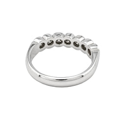 Bague Alliance en or blanc et diamants