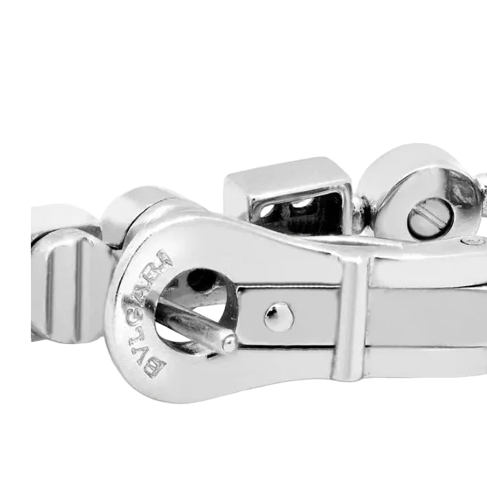 Boucles d'oreilles Pendantes BULGARI Lucea en or blanc et diamants