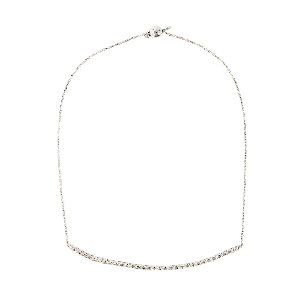 Bracelet Ligne en or blanc et diamants