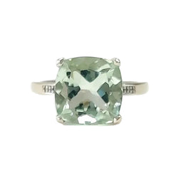 Bague Solitaire MAUBOUSSIN "Petit visage d'amour" en or blanc, améthyste et diamants