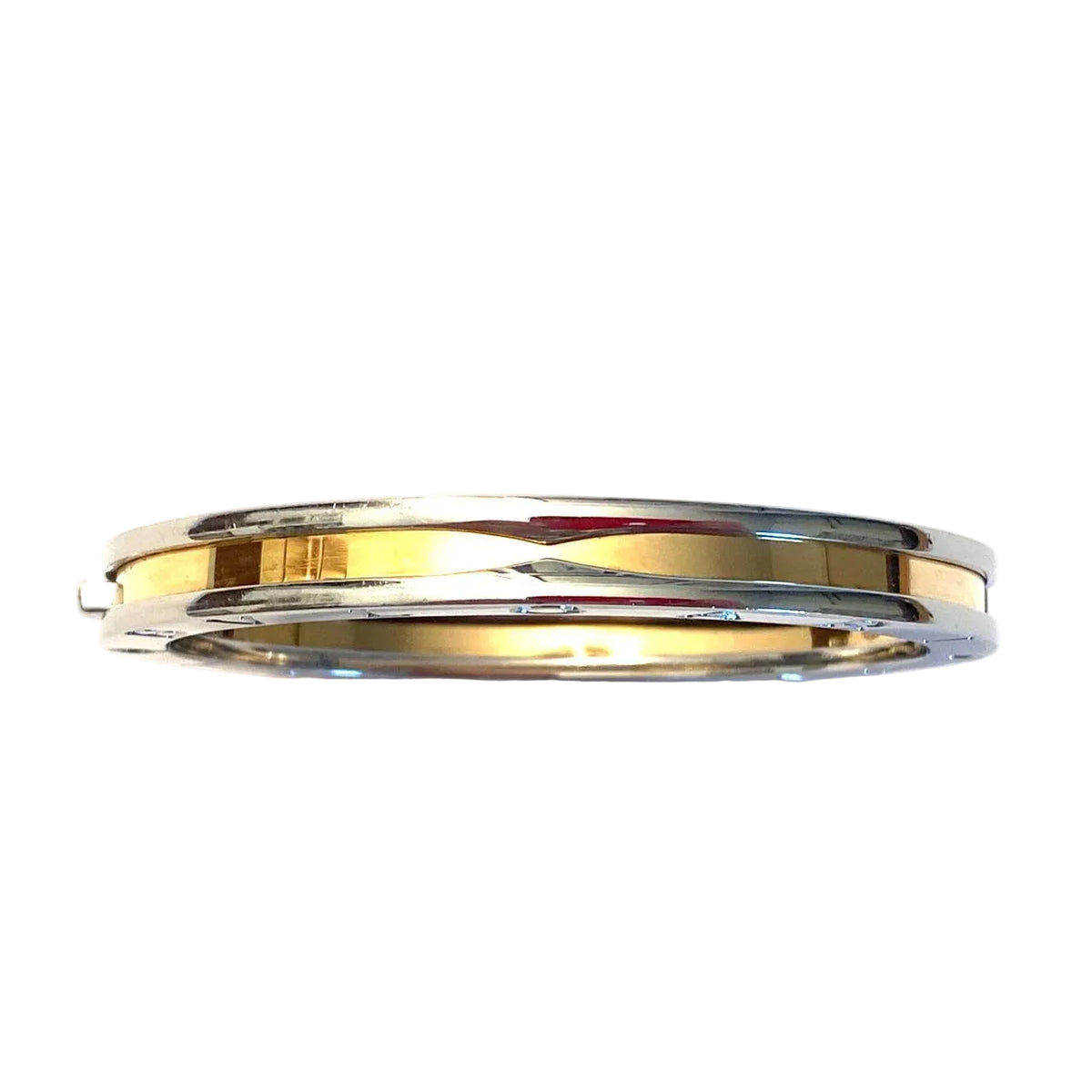 Bracelet Jonc BULGARI "B.Zero1" en or jaune et acier
