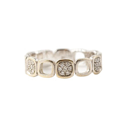Bague DINH VAN "Domino" en or blanc et diamants