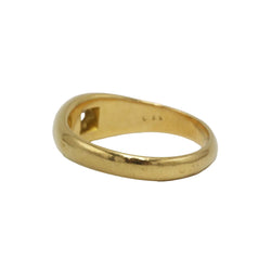 Bague Jonc en or jaune et diamant