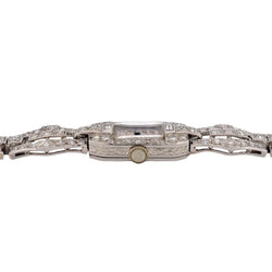 Montre en or blanc, platine et diamants