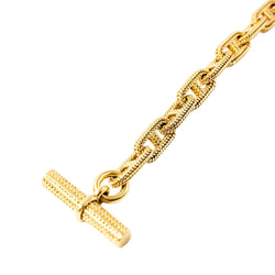 Bracelet HERMÈS par GEORGES LENFANT "Chaîne d'ancre Vendôme" en or jaune