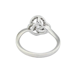 Bague en or blanc et diamants