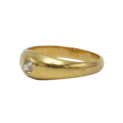 Bague Jonc en or jaune et diamant