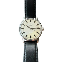 Montre OMÉGA GENÈVE en acier et cuir