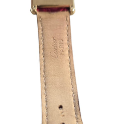 Montre CARTIER "Tank" en vermeil et cuir