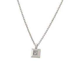 Collier Pendentif CHOPARD "Happy Diamonds" en or blanc et diamant