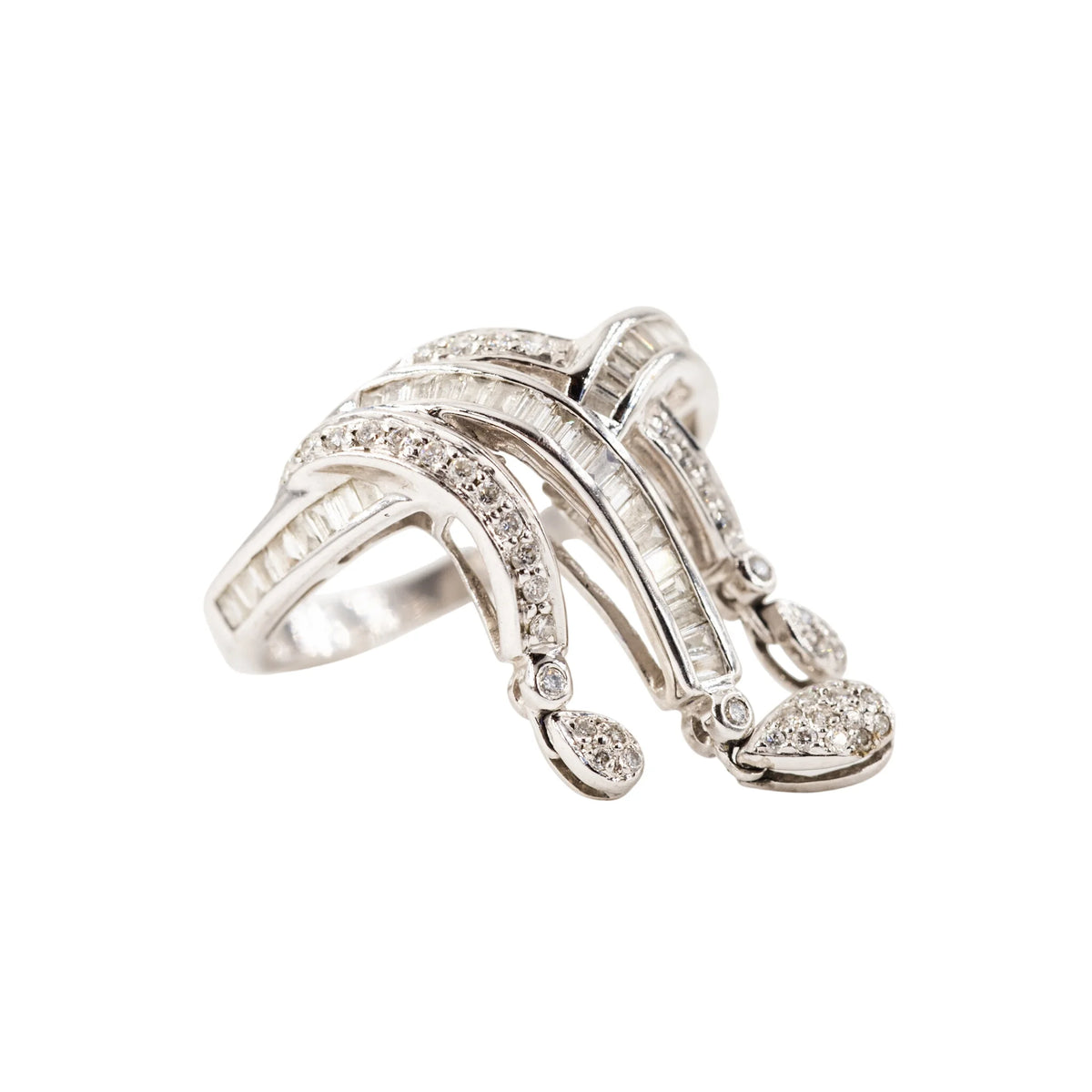 Bague Rubans en or blanc et diamants