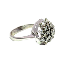 Bague Cocktail en or blanc et diamants