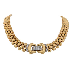 Collier Maille DAMIANI en or blanc, or jaune et diamants