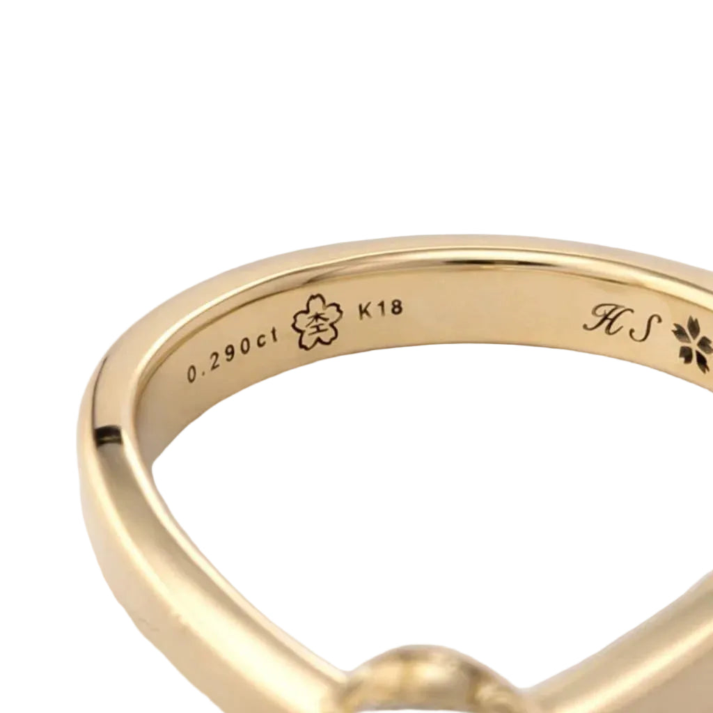 Bague Solitaire en or jaune et diamant