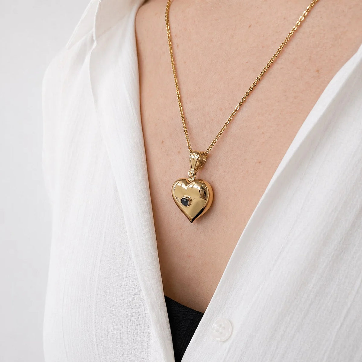 Pendentif en or jaune et pierres