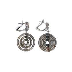 Boucles d'oreilles Pendantes BULGARI Astrale en or blanc