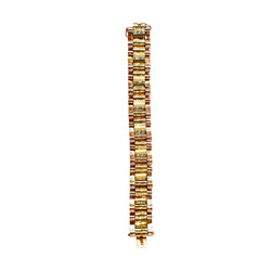 Bracelet tank en or jaune