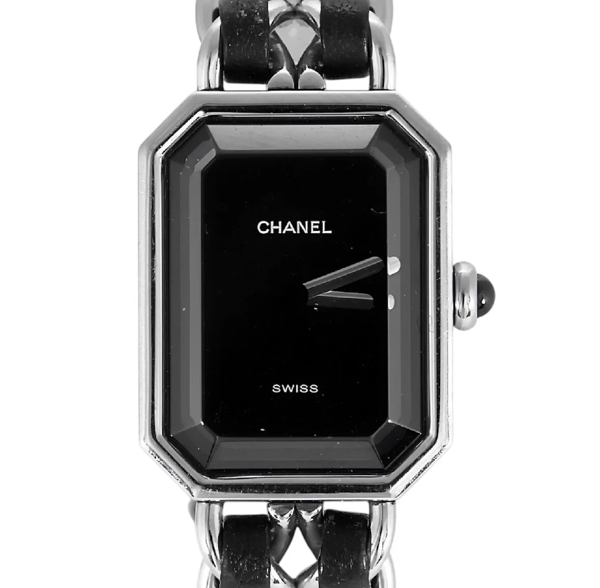Montre CHANEL "Première" en acier et cuir