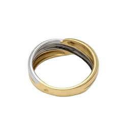 Bague Alliance en or blanc et or jaune