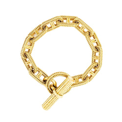 Bracelet HERMÈS par GEORGES LENFANT "Chaîne d'ancre Vendôme" en or jaune