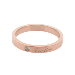 Bague Alliance CARTIER C de Cartier en or rose et diamant