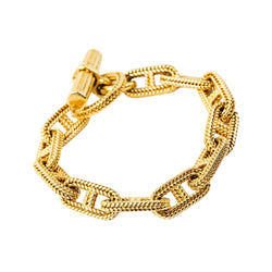 Bracelet HERMÈS par GEORGES LENFANT "Chaîne d'ancre Vendôme" en or jaune