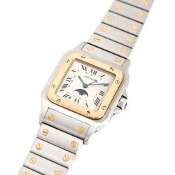 Montre CARTIER "Santos" GM en or jaune et acier