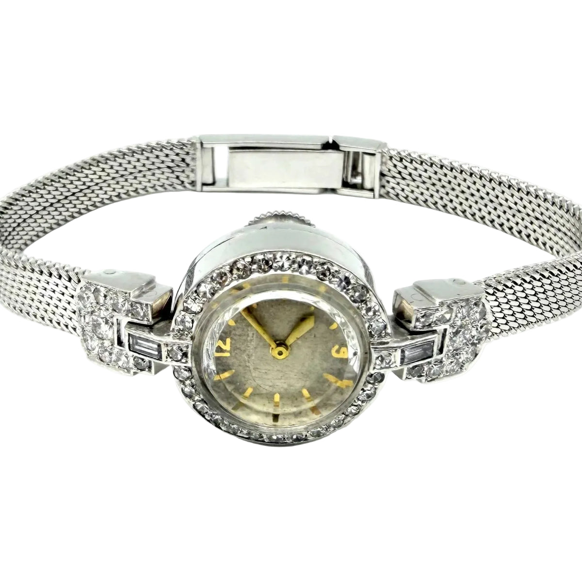 Montre JAEGER-LECOULTRE X GAY FRÈRES en platine et diamants