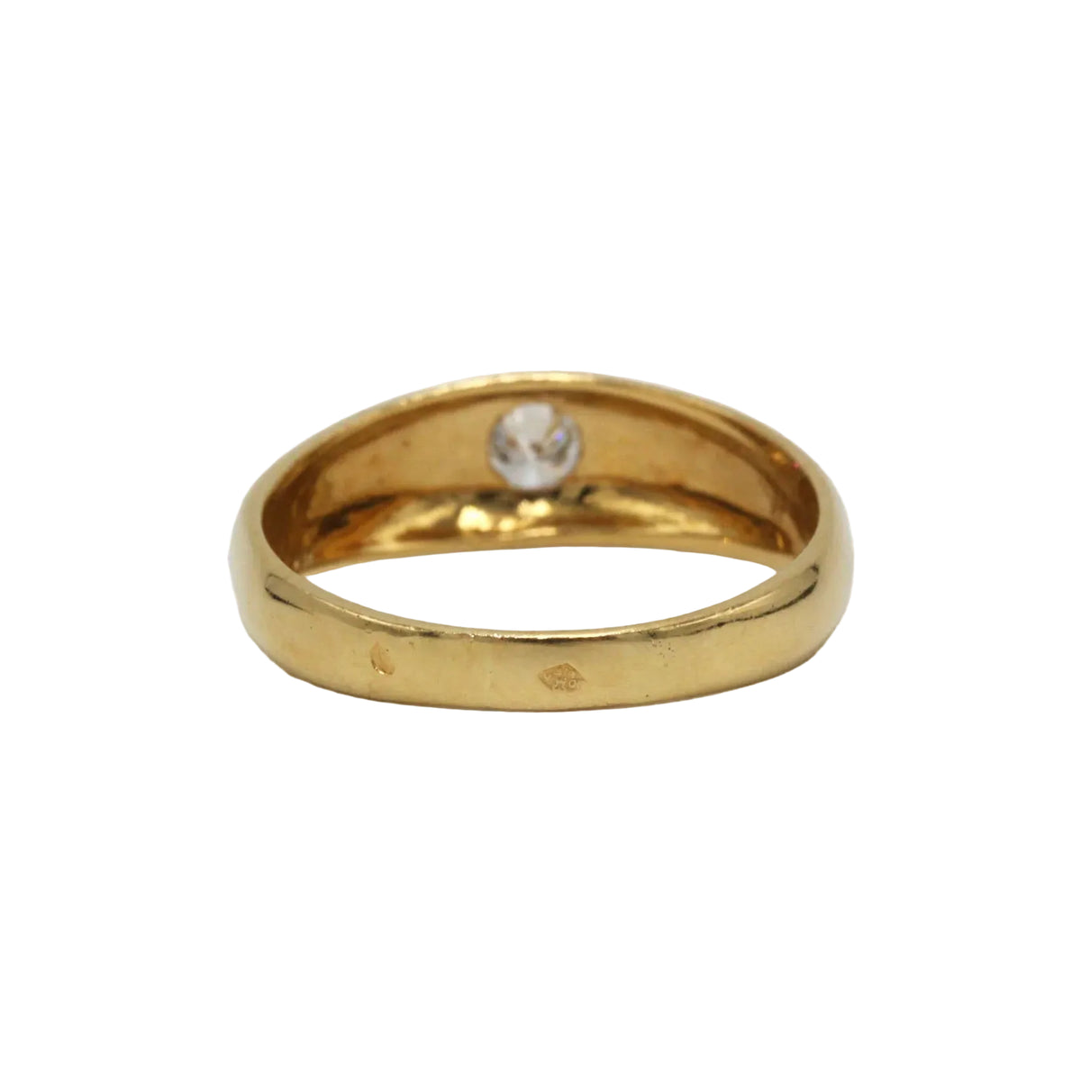 Bague Jonc en or jaune et diamant