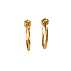 Boucles d'oreilles Créoles en or rose