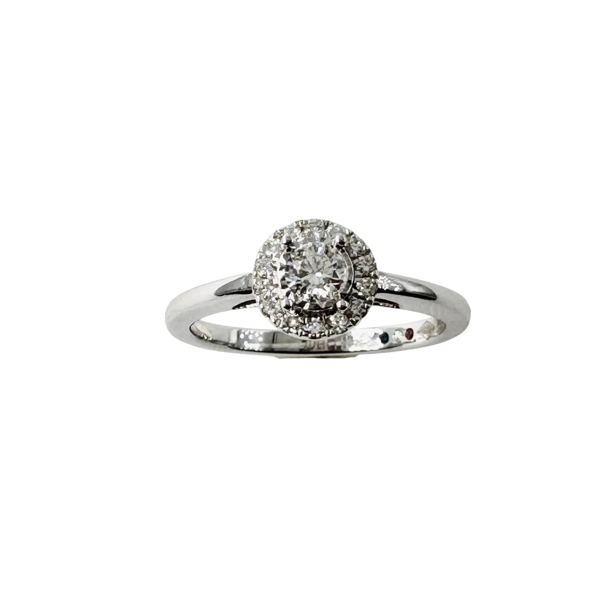 Bague Solitaire JULIETTE en or blanc et diamants