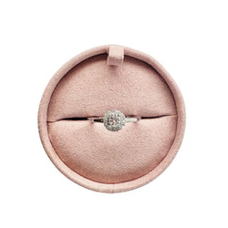 Bague Solitaire JULIETTE en or blanc et diamants