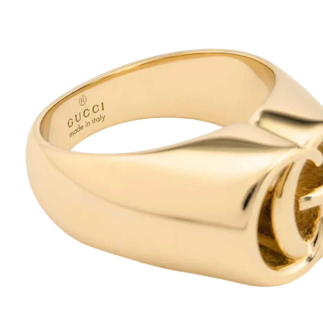 Bague Chevalière GUCCI en or jaune