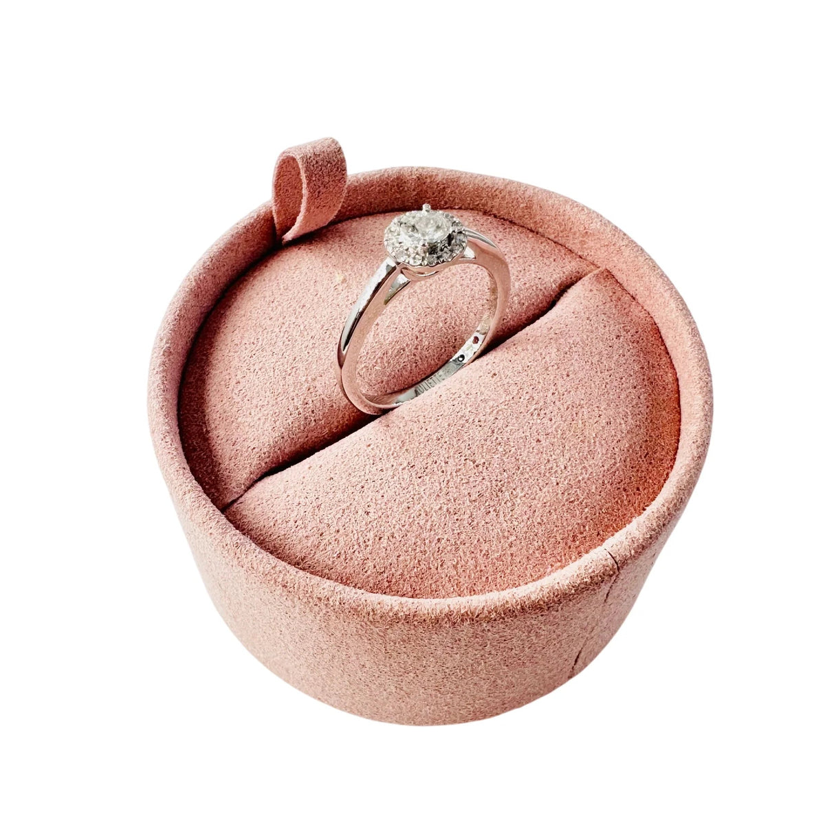 Bague Solitaire JULIETTE en or blanc et diamants