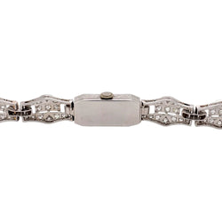 Montre en or blanc, platine et diamants