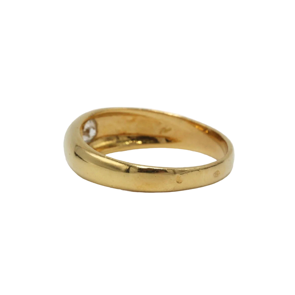 Bague Jonc en or jaune et diamant