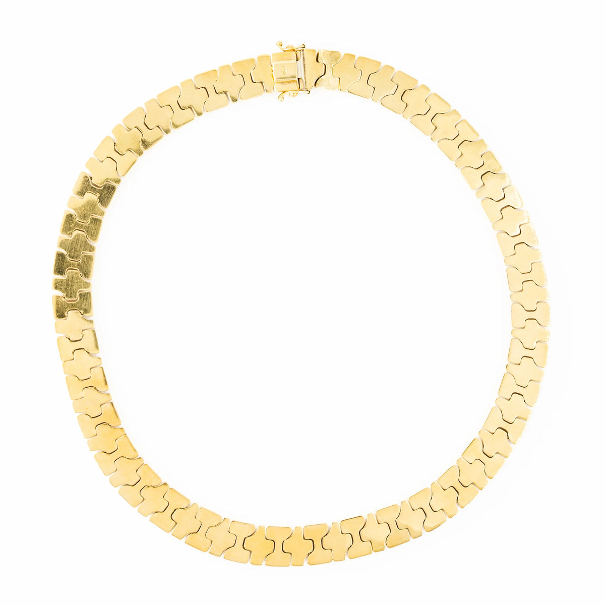 Collier Maille en or jaune, or blanc et or rose