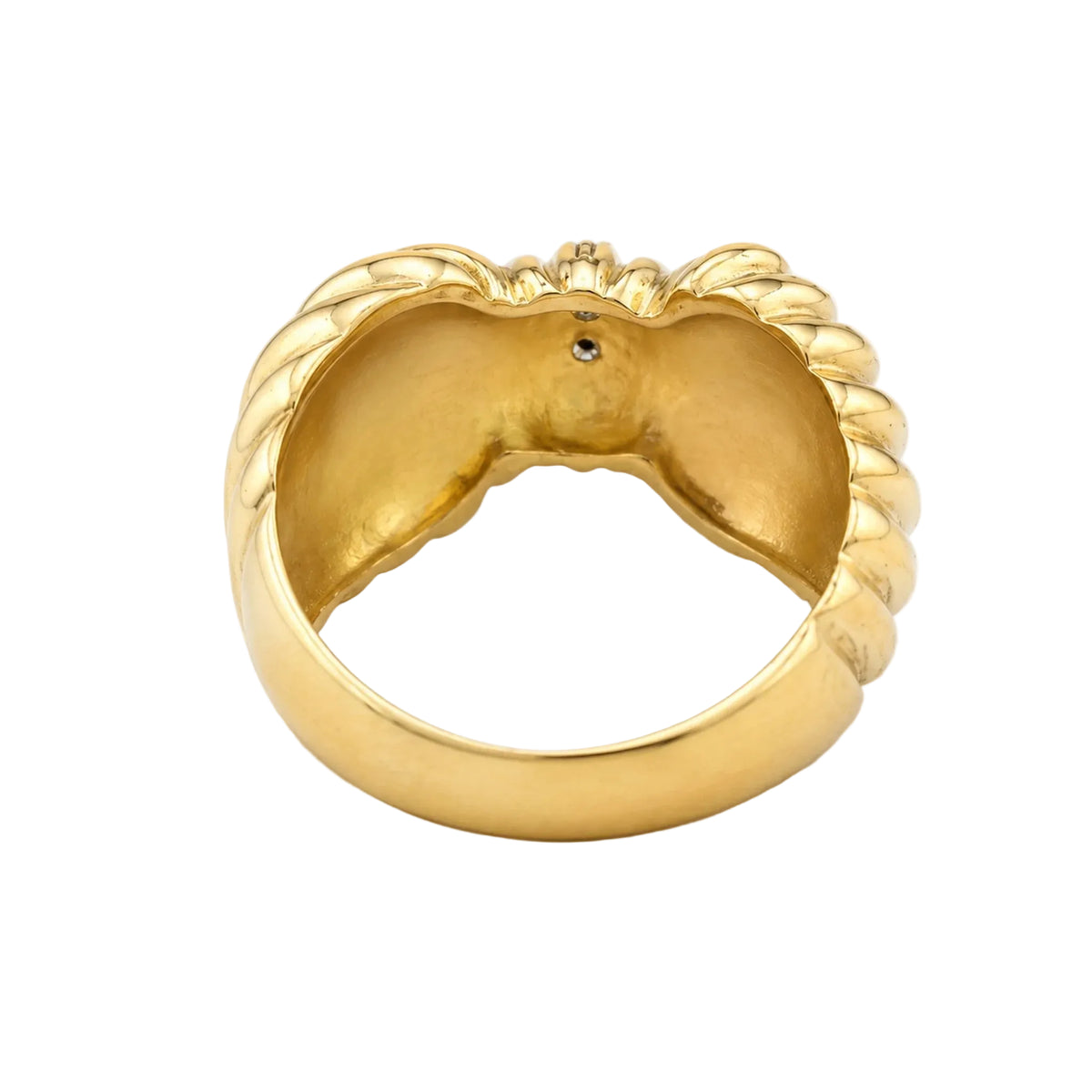 Bague en or jaune et diamants