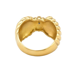 Bague en or jaune et diamants