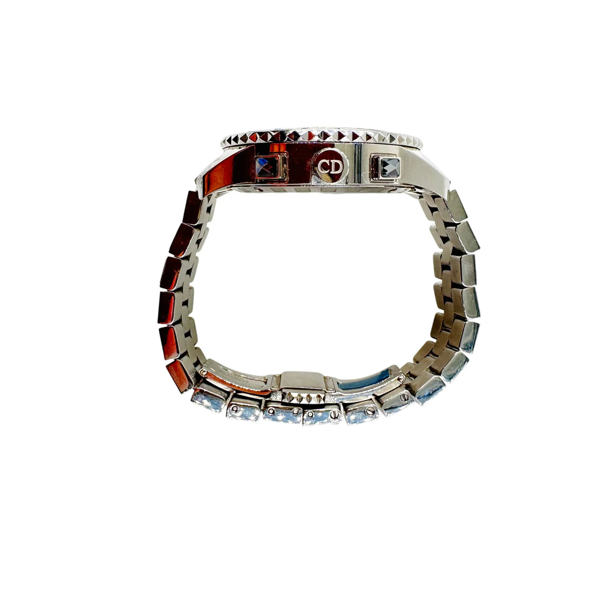 Montre DIOR "Christal" en acier, cristal saphir et diamants