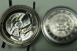 Montre LONGINES "Ultra-Chron" en acier et cuir