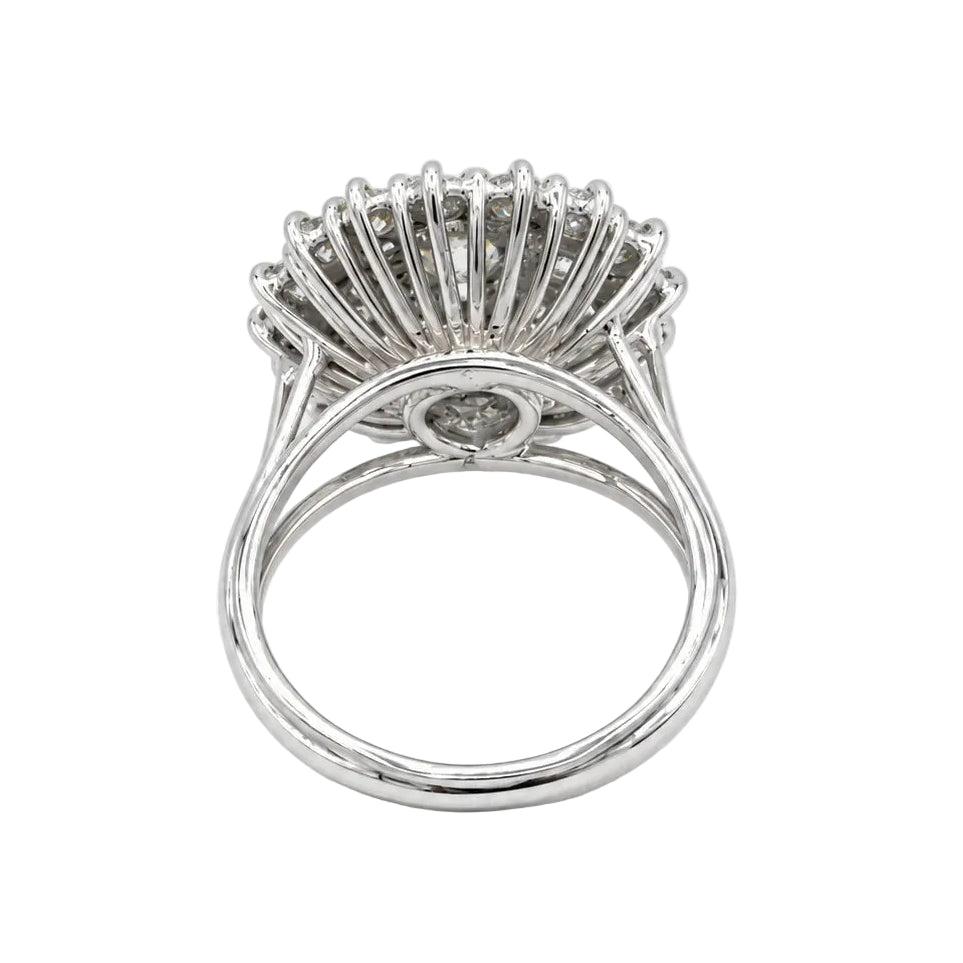 Bague Marguerite en or blanc et diamants