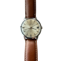 Montre UNIVERSAL GENEVE en acier et cuir